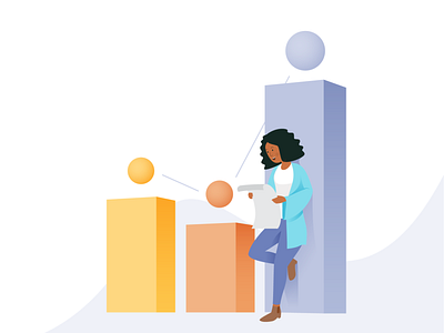 Understand your data 2/2 b2b bar chart data illustration illustrator