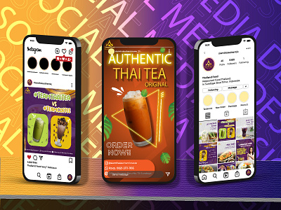 Social Media Design Restaurant 3d ads animation app branding design designsocial designsocialmedia graphic design instagram logo marketing media mediadesignads motion graphics nft typhography ui vector viral