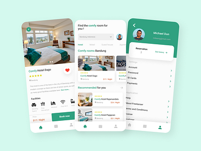 Comfy - Hotel Booking App app booking concept hotel ios travel ui kit
