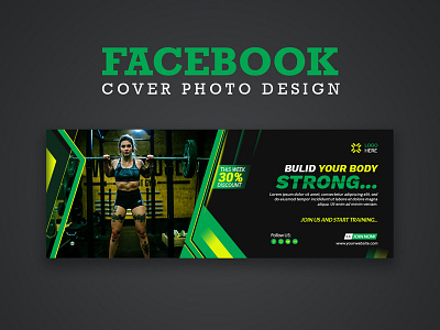 Gym Body Build Facebook Cover