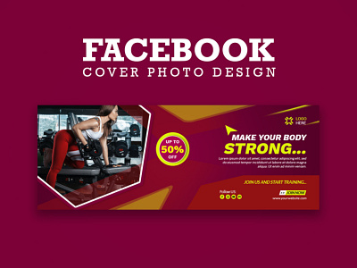 Fitness-GYM Facebook Cover Template
