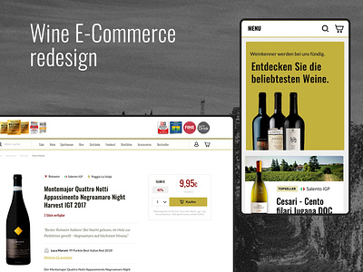 Wine E-Commerce design ecommerce ui ux