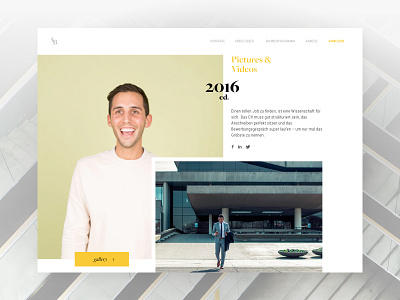 Event Page // Job Fair Switzerland // Impressum 1 event fair gallery job pictures responsive switzerland ui ux web