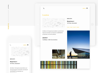 Event Page Job Fair Switzerland Location architecture building event fair job location responsive switzerland ui ux web