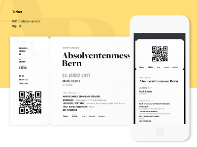 Event Page - Ticket digital event mobile page print switzerland ticket ui ux web