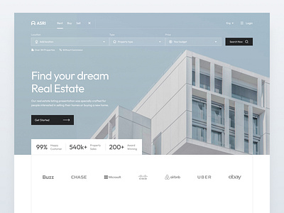 Asri - Real Estate Landing Page By Hanif Al Hafizh For Morva Labs On 