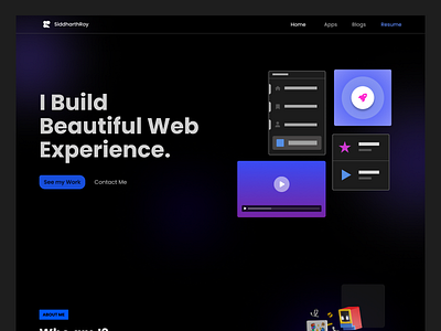 Portfolio Website Design branding design portfolio ui uiux website