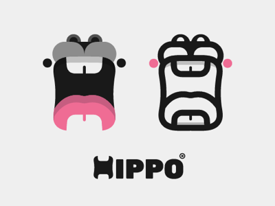 HIPPO concept design designer graphic hippopotamus hippotamus icon illustration logo usa