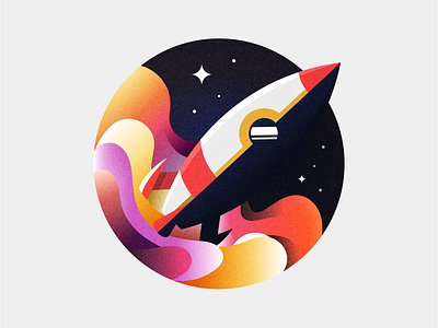 Rocket concept design designer graphic icon illustration logo rocket