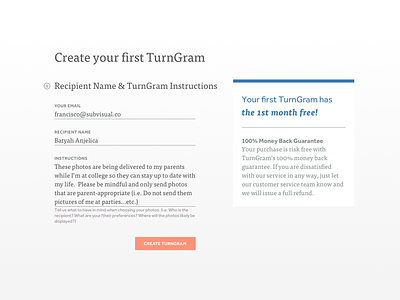 Create TurnGram Form
