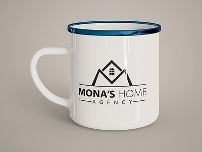 Mona s Home Agency Logo Mockup Mug