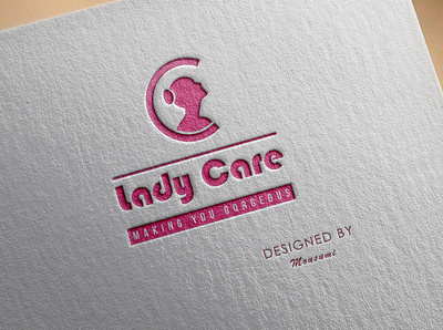 Lady Care Logo Mockup 2 branding envelope design icon logo logo maker minimal modern logo typography ux versatile logo