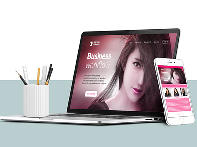 Lady Care Web page Mockup