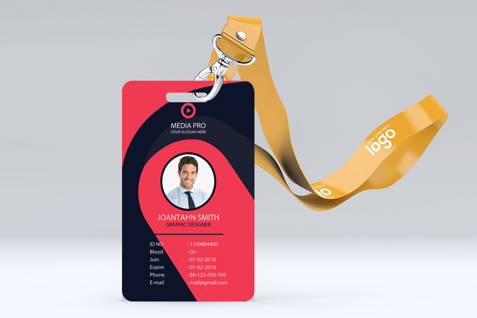 Corporate Id Card Design Free Template Psd by Shamim_Vector_Graphics on ...