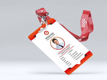 Employer Id Card Design Free PSD Template Download by Shamim_Vector ...