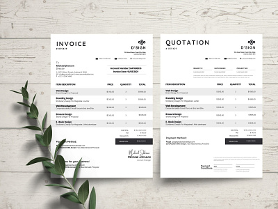 Canva Invoice Template Editable