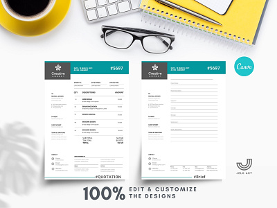 Canva Invoice Template Editable billing template business invoice digital invoice editable invoice freelance invoice invoice document invoice form invoice printable invoice template modern invoice order form photography invoice printable invoice