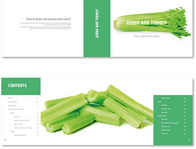 Green & trendy. A book idea design graphic design typography