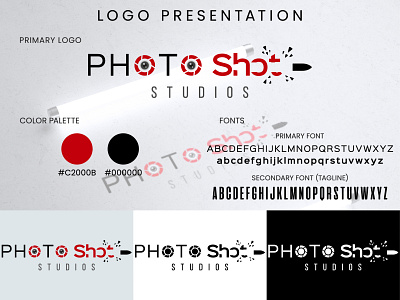 Photo Shot Wordmark logo brand identity design branding branding guidelines business logo creative logo design logo logo design logo presentation modern logo photo shot photography photography logo visual identity design wordmark logo design