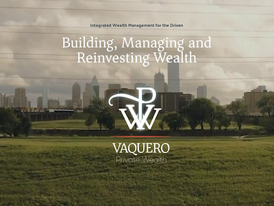Vaquero Private Wealth brand identity design logo monogram styleguide