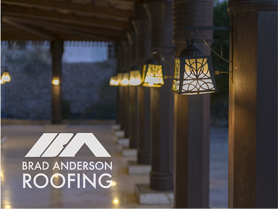 Brad Anderson Roofing branding design identity logo vector