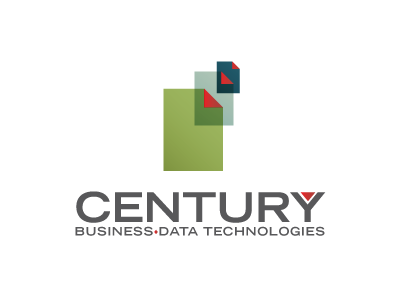 Century United logo idea business technology century data futura green icon icon logo logo red arrow