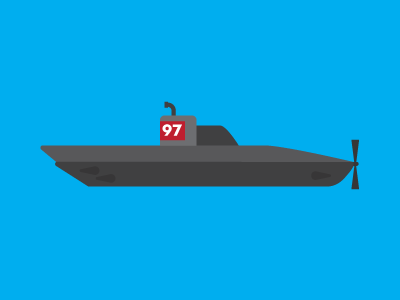 Submarine diesel submarine ed emberly shaped build simple submarine torpedo vector wwii