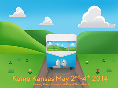 Kamp Kansas 2014 camper camping flint hills glamping kansas