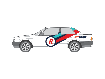 Revheat Car mock-up car mock up logo