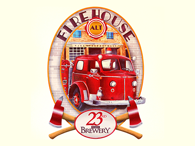 Firehouse Alt ax beer firehouse fireman