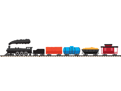 Choo-Choo!! caboose ed emberly steam engine train vector