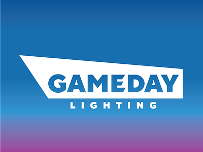 GameDay Lighting Logo gradient design lights vector