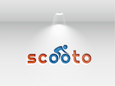 Scooto Bike Rider Logo Design