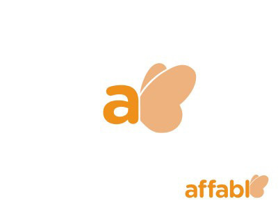 Affabl Concept branding logo orange rounded