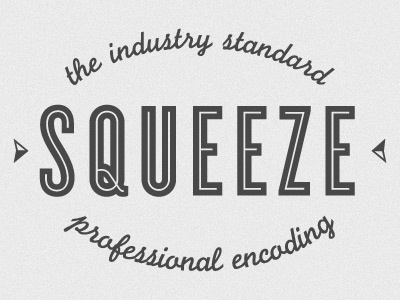 Squeeze Stamp logo type typography