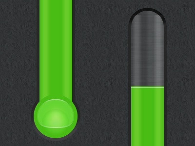 Thermometer Progress/Speed Indicator ui web design green thermometer dial speed progress meter thermo bubble tube glass testtube