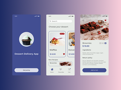 dessert app concept