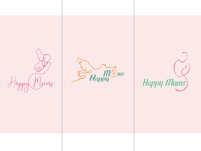 Happy Mums - parent support center logo logo design
