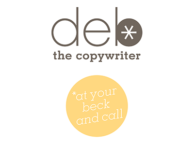 Deb the Copywriter branding copywriting logos