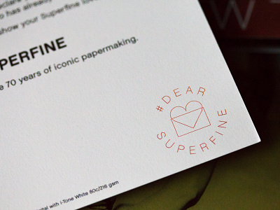 Dear Superfine Logo anniversary mohawk superfine