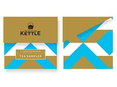 Packaging concept in development metallic packaging pattern tea