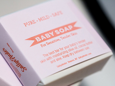 Baby Soap Back Label baby soap branding packaging skincare