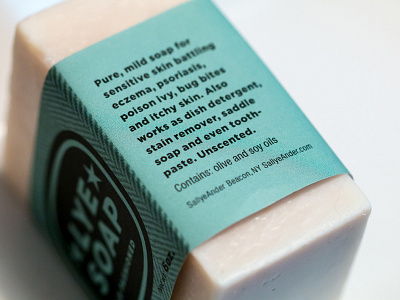 Lye Soap Side Label branding packaging skincare soap