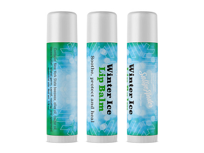 Winter Ice Lip Balm branding lip balm packaging skincare