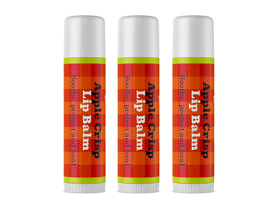 Apple Crisp Lip Balm branding lip balm packaging skincare