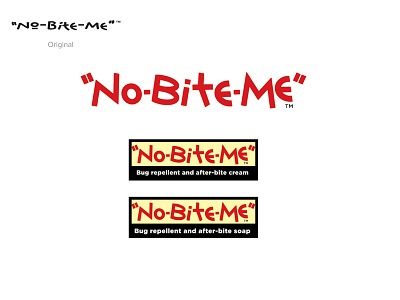 No Bite Me branding packaging skincare