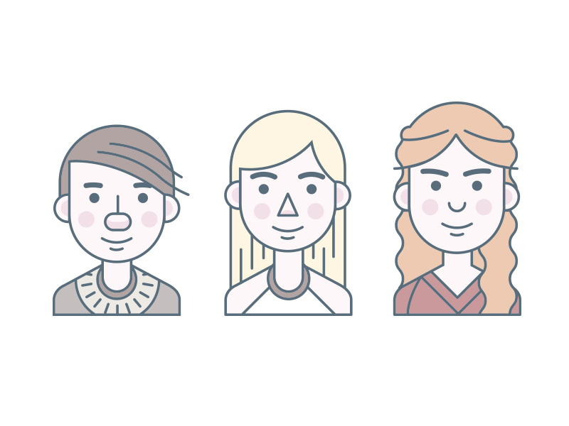 Women of Thrones portrait illustration tv show character game of thrones