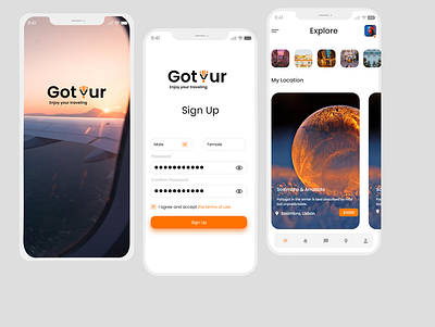 Travel App Design design mobile mobile app travel travel app ui ux