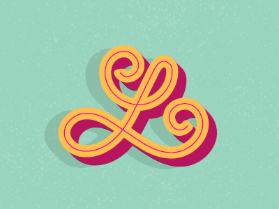 "L" illustration lettering letters typography