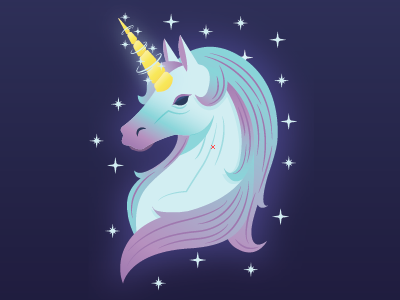 Magically Majestic Unicorn illustration unicorn